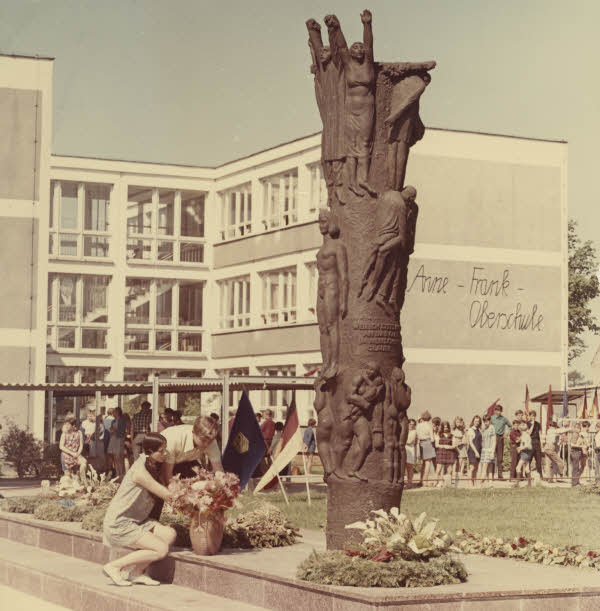 L'école Anne Frank à Tessin, ex-RDA, en 1970.